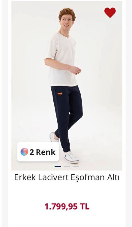 US Polo Erkek Lacivert Eşofman Altı