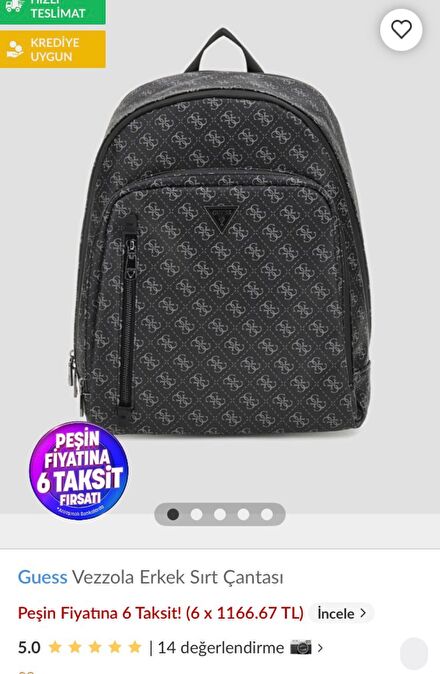 🎉Guess Orjinal erkek sırt çantası