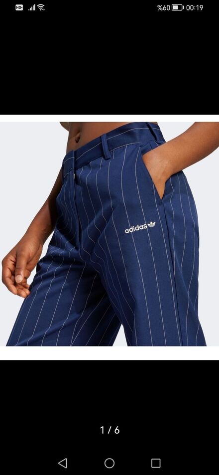 Adidas Lacivert Çizgili Pantolon