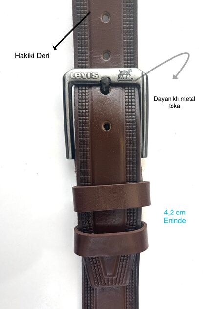 HAKİKİ DERİ KOT KEMERİ 4,5 CM