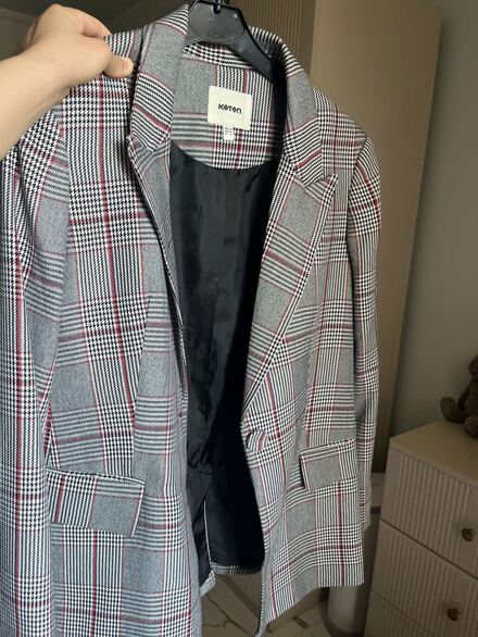 Koton Ekose Blazer Ceket