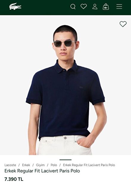 Lacoste Lacivert Polo Yaka T-Shirt