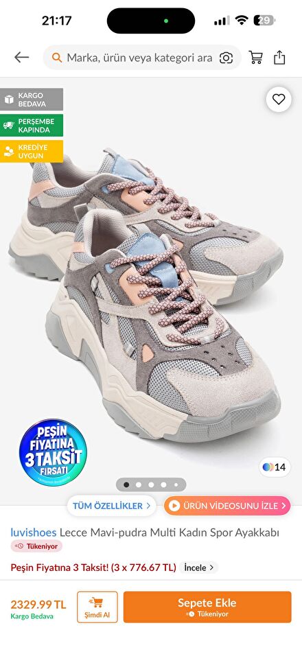Kadın Spor Ayakkabı Sneaker