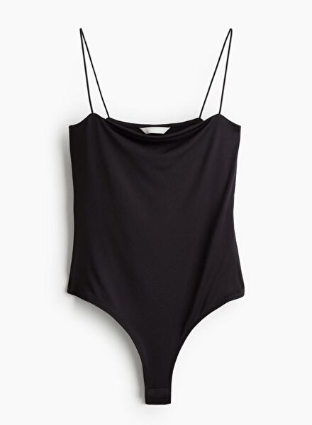 İnce lastik askılı bodysuit