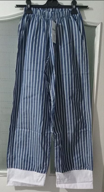 Cizgili Pantolon Pijama