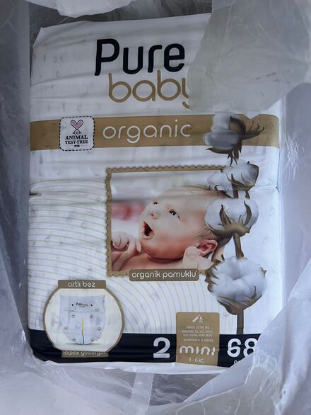 Pure Baby Organik Bebek Bezi