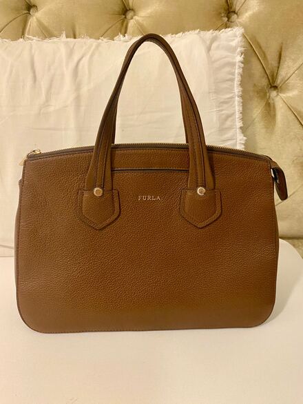 original Furla Kahverengi Deri Çanta