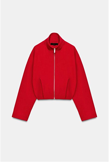 Zara Dik Yaka Bomber Ceket