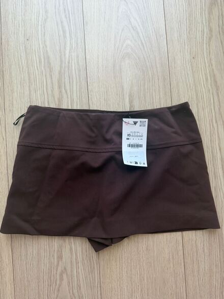 Zara Kahverengi Şort Etek
