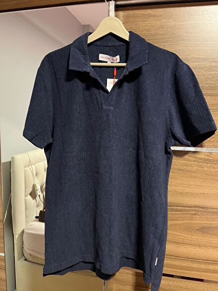 Orlebar Brown Lacivert Polo Yaka T-Shirt