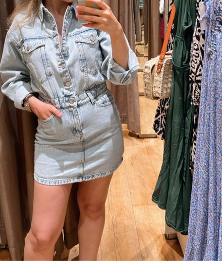 Mango jeans elbise