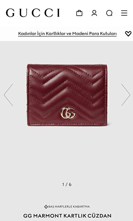 GUCCI MARMONT KARTLIK CÜZDAN