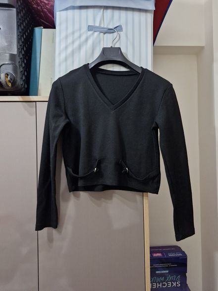 NG Style uzun kollu siyah bluz