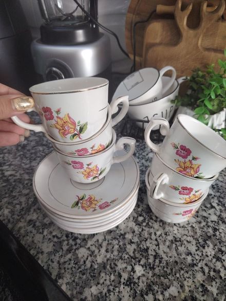 6 lı çay seti herşeyi tam