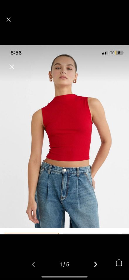 Stradivarius yakalı mini top
