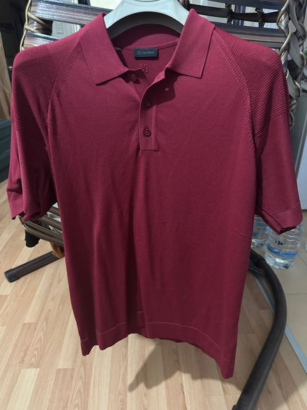 Network Polo Yaka T-Shirt Bordo Erkek