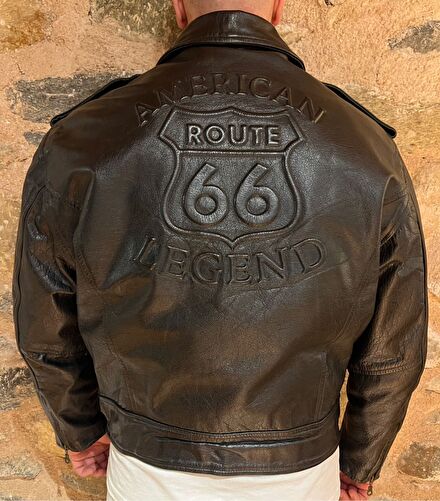 💥Deri Ceket Route 66💥