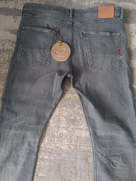 Scotch Soda Gri Kot Pantolon