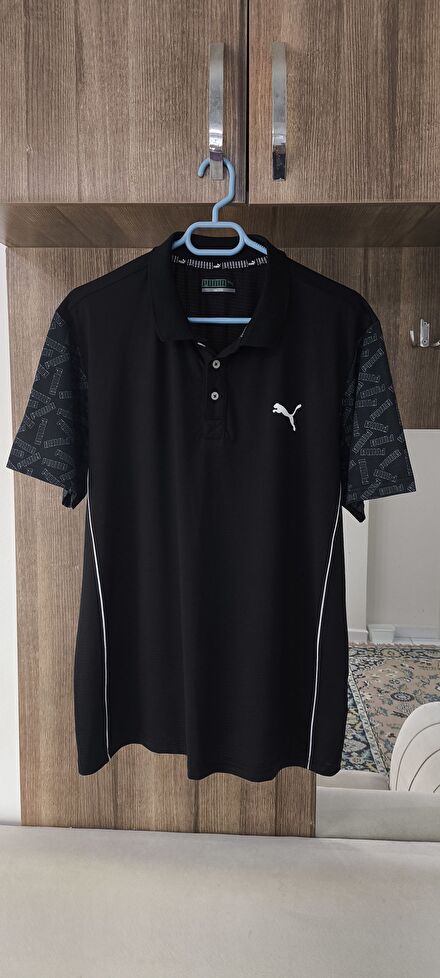 Orijinal Puma Siyah Polo Yaka Tişört