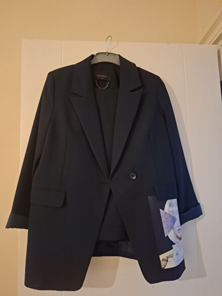 SANDROM Siyah Klasik Blazer Ceket