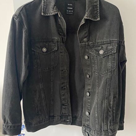BERSHKA Antrasit Kot Ceket #Denim
