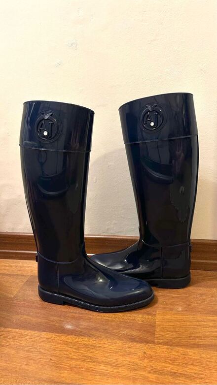 Armani Jeans Lacivert Yagmur Cizmesi