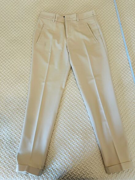 Zara Bej Cigarette Fit Pantolon
