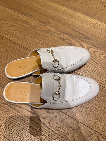 Gucci Beyaz Loafer Ayakkabı