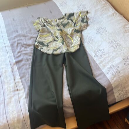 Zara S beden bluz karol marka L pantalo