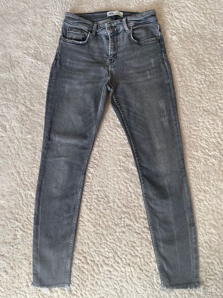 Zara Gri Jean Pantolon