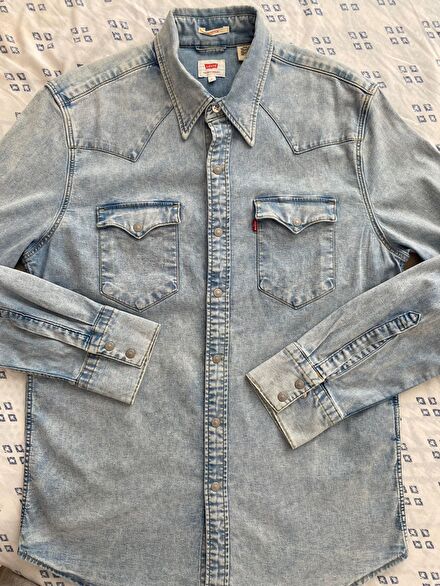Levi's Kot Gömlek Açık Mavi