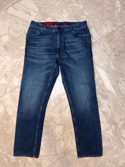 ISAIA Mavi Slim Fit Jean Pantolon