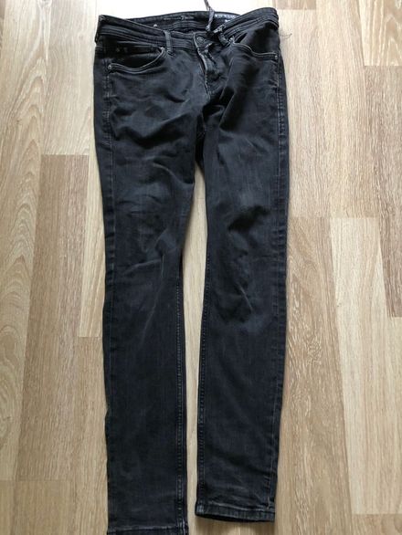 Gri Erkek Denim Pantolon Normal Kesim