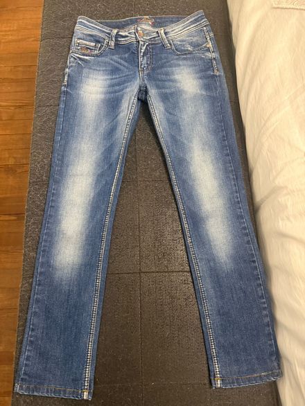 Moschino marka Mavi Kot Pantolon