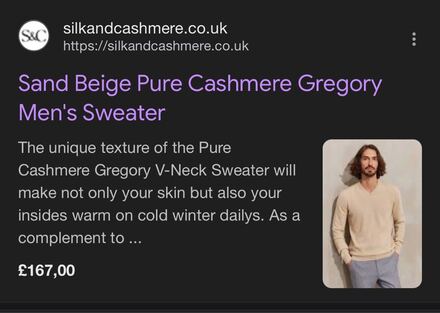 Silk and cashmere %100 kaşmir kazak