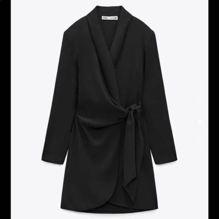 Zara kruvaze kısa blazer elbise