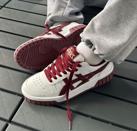 İTHAL ASICS TIGER S (BEYAZ-BORDO)
