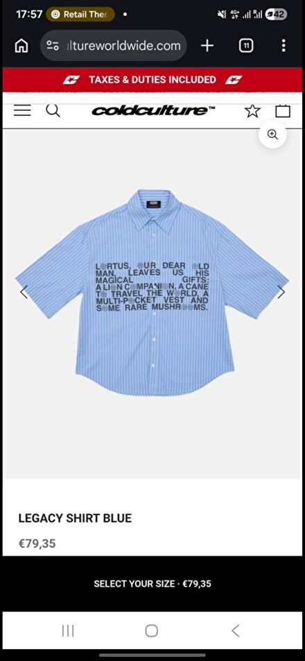 Cold Culture Legacy Shirt