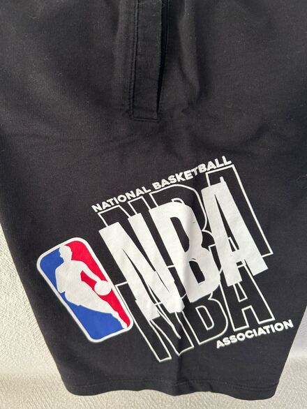 NBA Baskılı Siyah Şort
