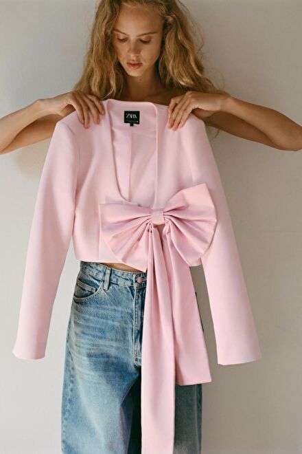 ZARA CROP BLAZER CEKET