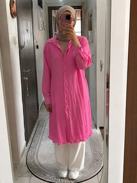 Pembe Tunik gömlek