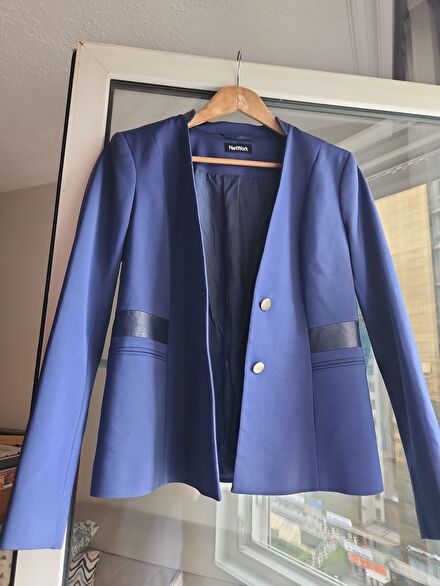 Network sax Mavi Blazer Ceket