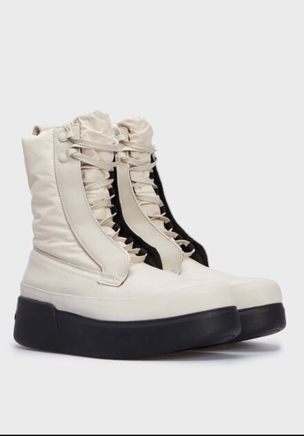 Calvin Klein Kadın Krem kar Bot & Bootie