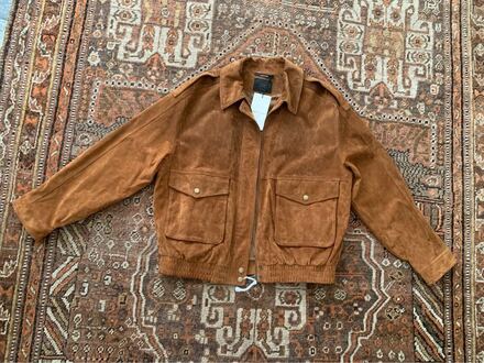 Zara Kadın Camel Süet Bomber Ceket