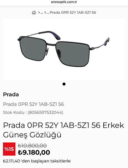PRADA SPR 52Y erkek gözlük