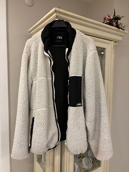 ZARA SUNİ KOYUN YÜNÜ MONT