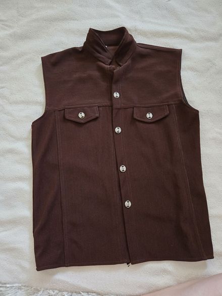 military blazer yelek acı kahve hakim ya