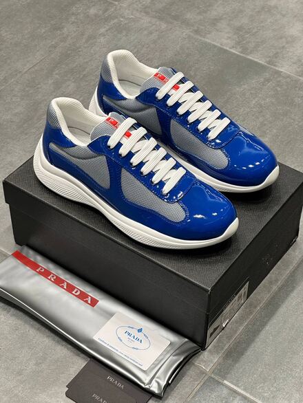 Prada Mavi Erkek Spor Ayakkabı