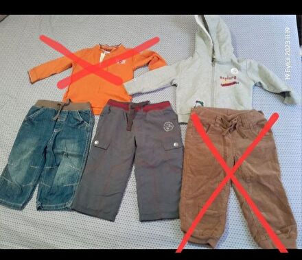 erkek çocuk pantolon ve sweatshirt