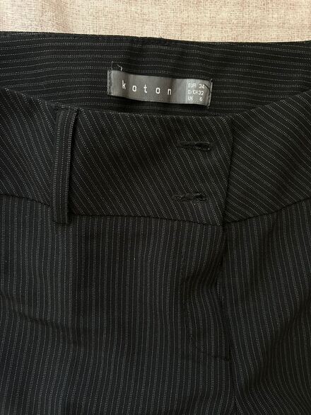 Koton Siyah Çizgili Pantolon